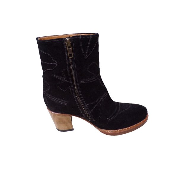 🆕 SYLVEN New York Black Suede Ankle Boots Booties 5.5 - Picture 7 of 11